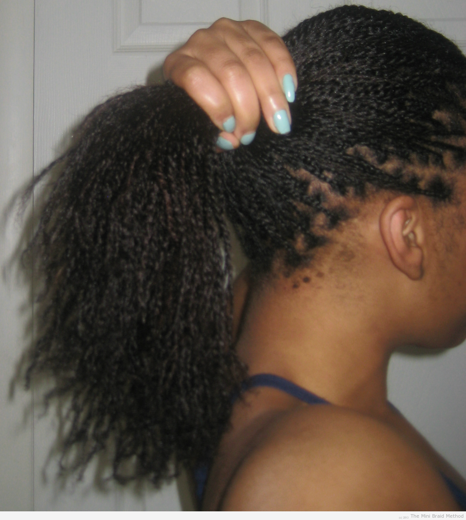 Mini twists on natural hair guide by Root2tip